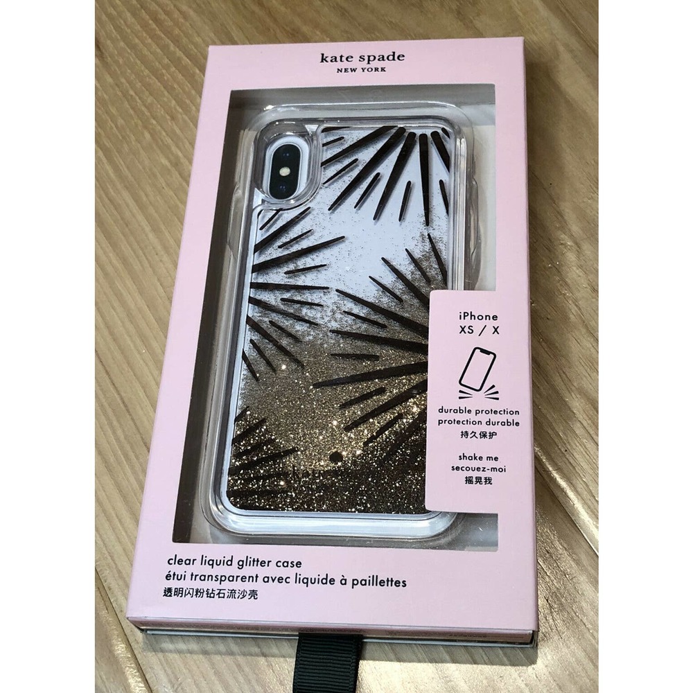 Kate Spade Festive Clear Liquid  IPhone Xs/X Case